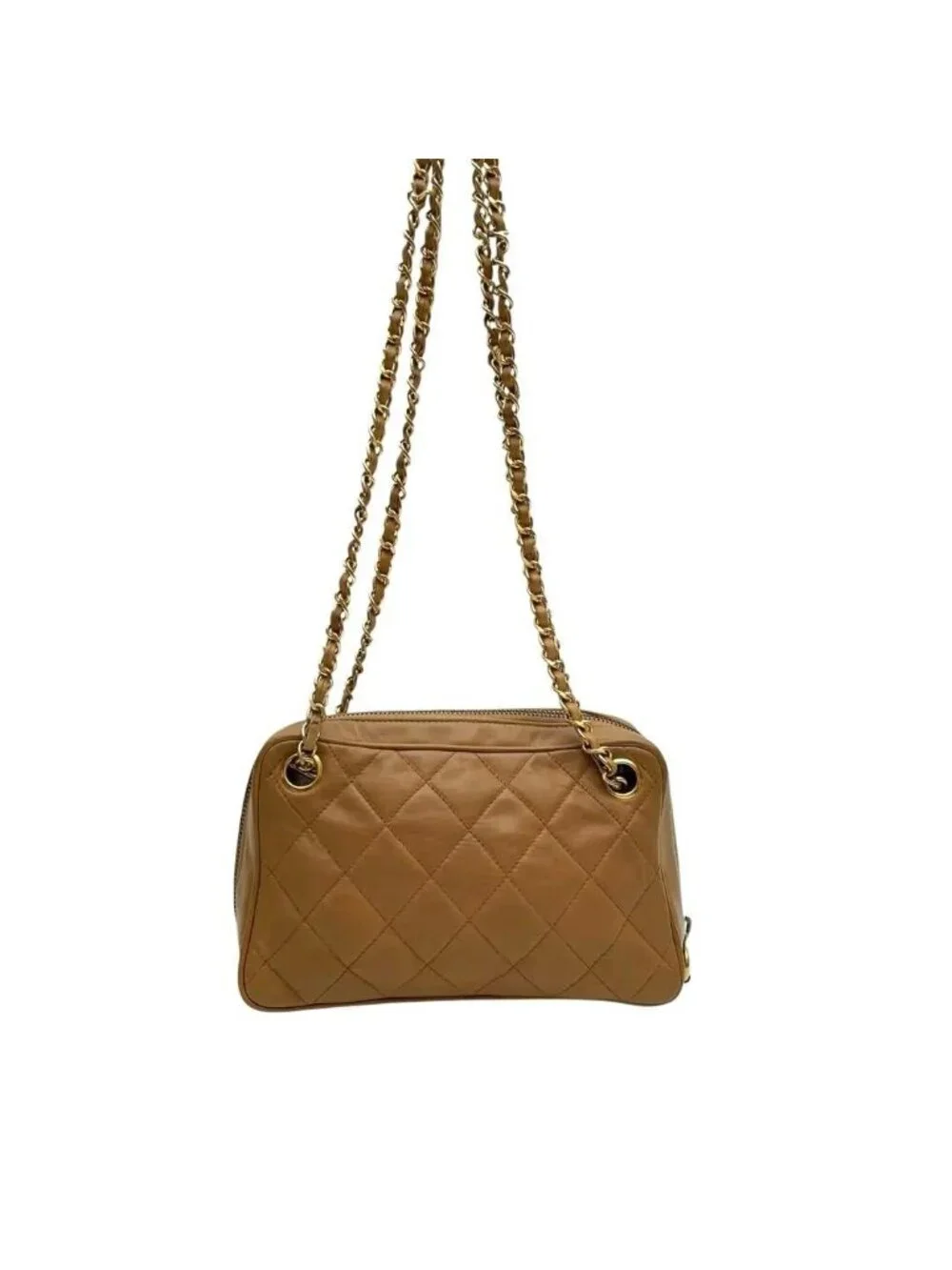 Chanel Quilted Lambskin Shoulder Bag CC Logo